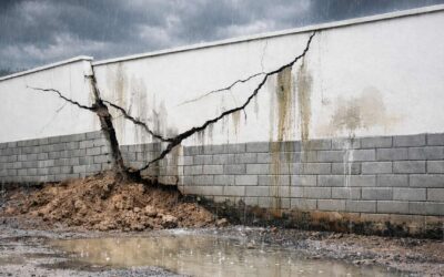 Recuperação estrutural pós-chuvas – Sinais de alerta em muros e encostas